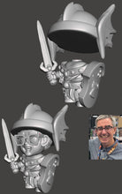 Load image into Gallery viewer, Custom Chibi Model - Your Face on a Chibi!