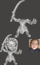 Load image into Gallery viewer, Custom Chibi Model - Your Face on a Chibi!