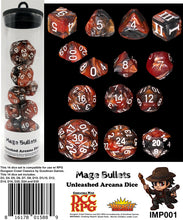 Load image into Gallery viewer, Specialty 14 Unusual DCC Dice Set - Mage Bullets