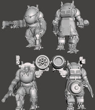 Load image into Gallery viewer, Power Armor Hardsuits - image showing with both a closed and open cockpit