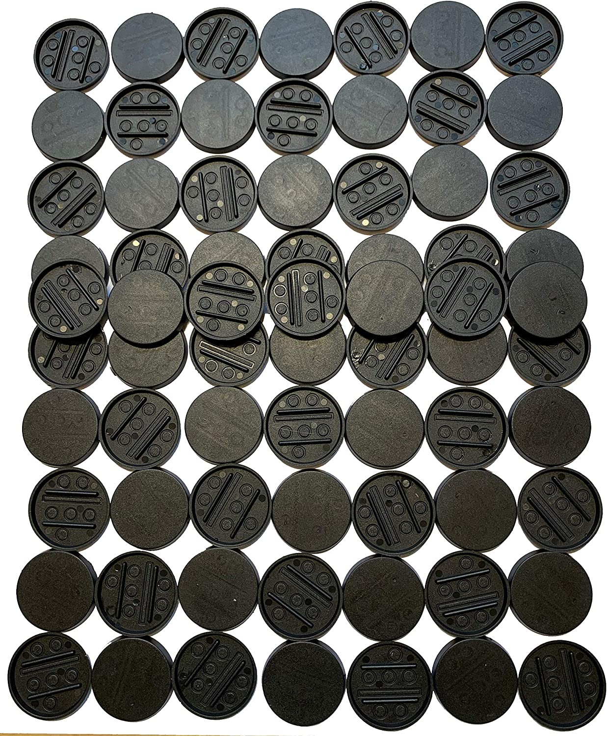 30mm Flat Multi Purpose Bases For Miniatures Roughly 12 Black Pl 