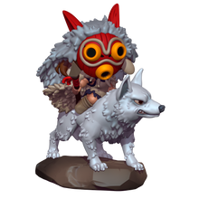 Load image into Gallery viewer, Capsule Chibi - San - Princess Mononoke
