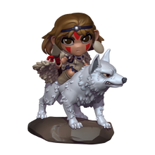 Load image into Gallery viewer, Capsule Chibi - San - Princess Mononoke
