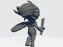 Load image into Gallery viewer, Chibiatures - Amazon Shield Sword Warrior #1
