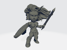 Load image into Gallery viewer, Chibiatures - Amazon Shield Sword Warrior #4
