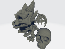 Load image into Gallery viewer, Chibi Baby Dracolich W/ Human Skulls
