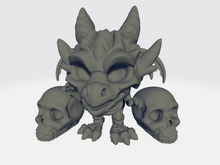 Load image into Gallery viewer, Chibi Baby Dracolich W/ Human Skulls

