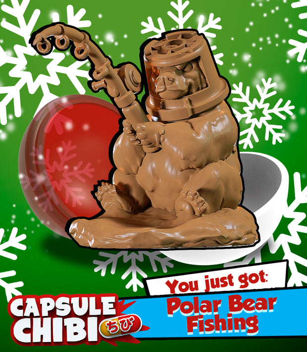 Capsule Chibi - Polar Bear Fishing
