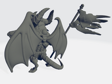 Load image into Gallery viewer, Chibiatures - Dragonkin Standard Flag Bearer
