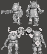 Load image into Gallery viewer, Power Armor Hardsuits - image showing with both a closed and open cockpit
