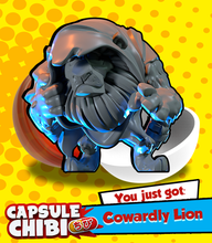 Load image into Gallery viewer, Capsule Chibi - Cowardly Lion

