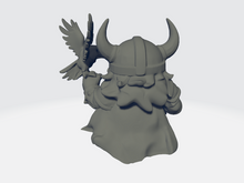 Load image into Gallery viewer, Big Head Chibi - Viking Lord W/Raven

