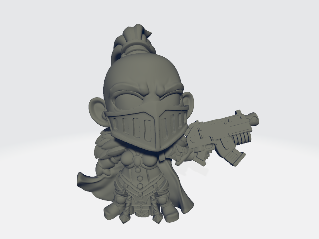 Grimdark Cuteness - Muffled Maid #1
