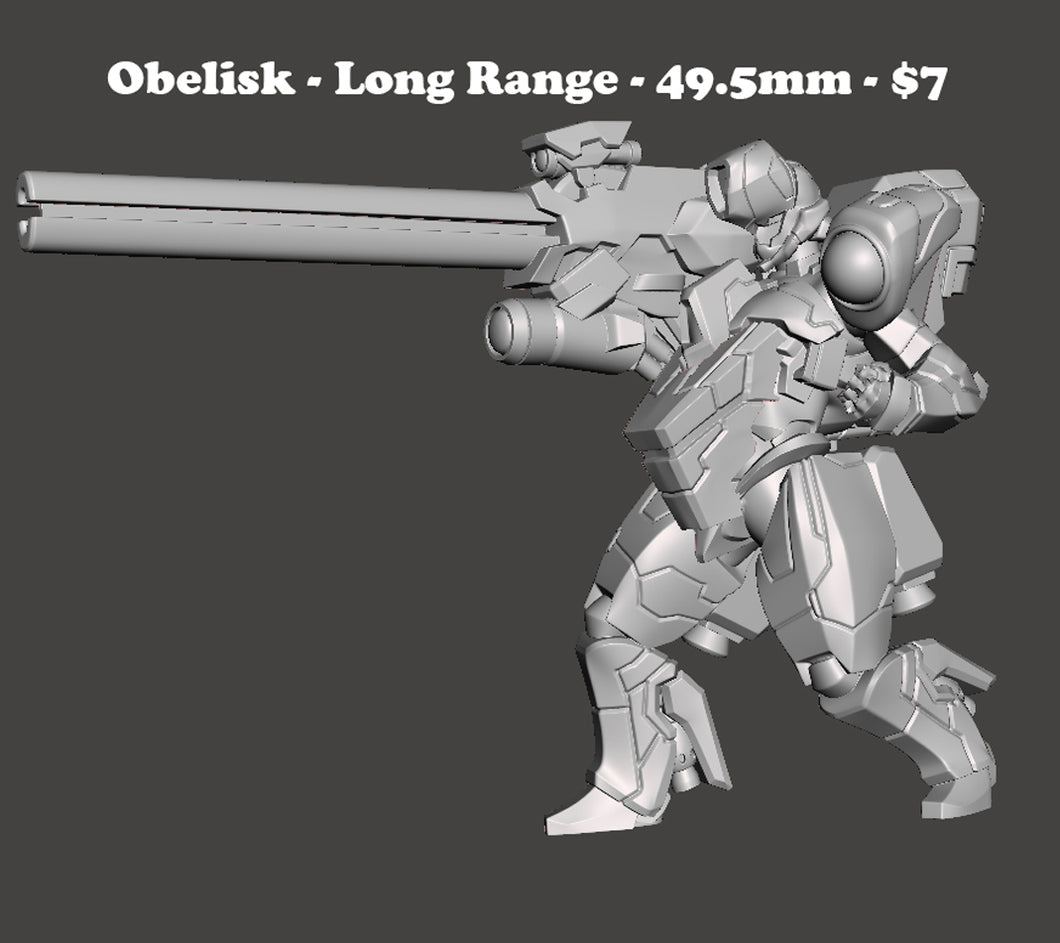 Whisper Mecha / Mech - Obelisk (Long Range) - One Piece Model