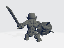 Load image into Gallery viewer, Chibiatures - Orc Sword &amp; Shield #1
