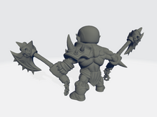 Load image into Gallery viewer, Chibiatures - Orc W/Double Axes
