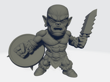 Load image into Gallery viewer, Chibiatures - Orc Sword &amp; Shield #1
