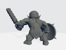 Load image into Gallery viewer, Chibiatures - Orc Sword &amp; Shield #2

