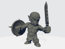 Load image into Gallery viewer, Chibiatures - Orc Sword &amp; Shield #4
