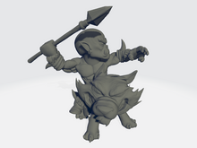 Load image into Gallery viewer, Chibiatures - Spear Orc W/Wolf Mount
