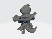 Load image into Gallery viewer, Chibiatures - Ranger Orc W/Wolf Mount
