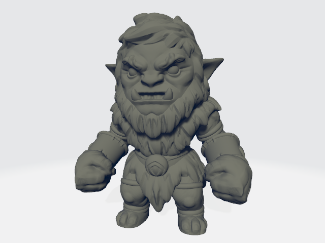 Seahorse 3D - Bearded Orc