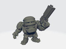 Load image into Gallery viewer, Grimdark Cuteness - RoboOrk - Robocop Ork
