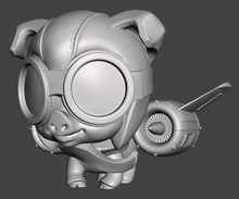 Load image into Gallery viewer, Chibi Aviator Pig
