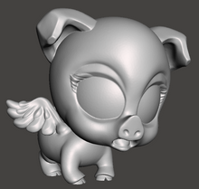 Load image into Gallery viewer, Chibi Flying Pig / Super Pig
