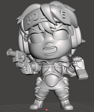 Load image into Gallery viewer, Capsule Chibi - Leona and Bonaparte - Police Officer and Tank
