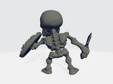 Load image into Gallery viewer, Chibiatures - Skeleton Sword and Shield #2
