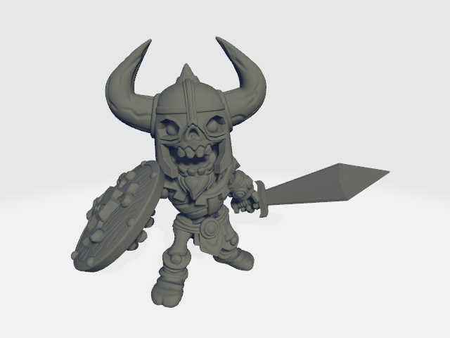 Chibiatures - Skeleton Warrior #4