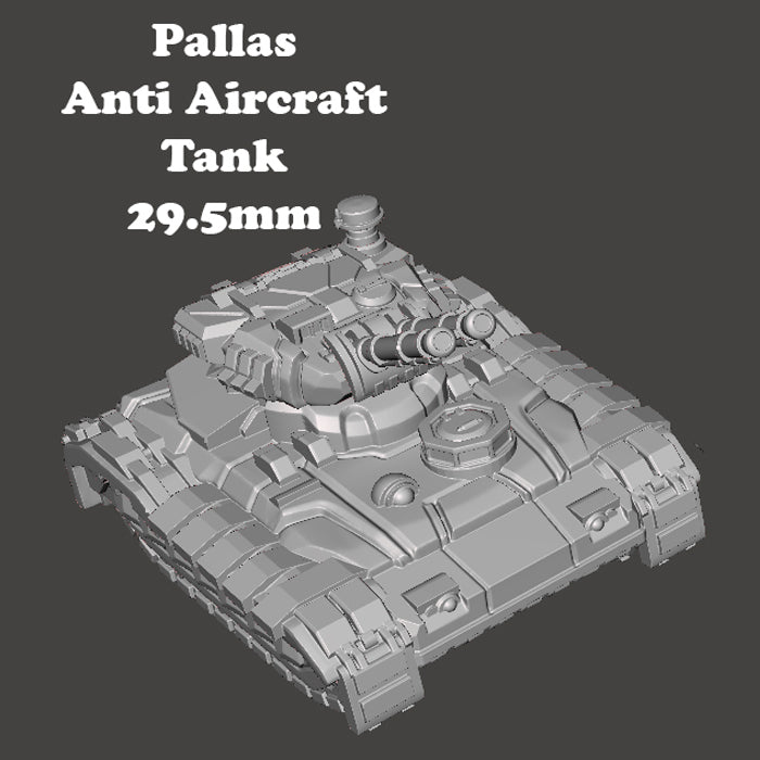 Whisper Mecha / Mech - Pallas Anti-Aircraft Tank - One Piece Model