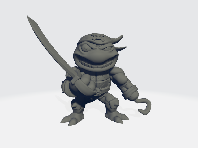 Chibiatures - Turtle Pirate #1