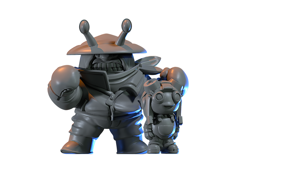 Capsule Chibi - Mr. Mantis and Chiquitita