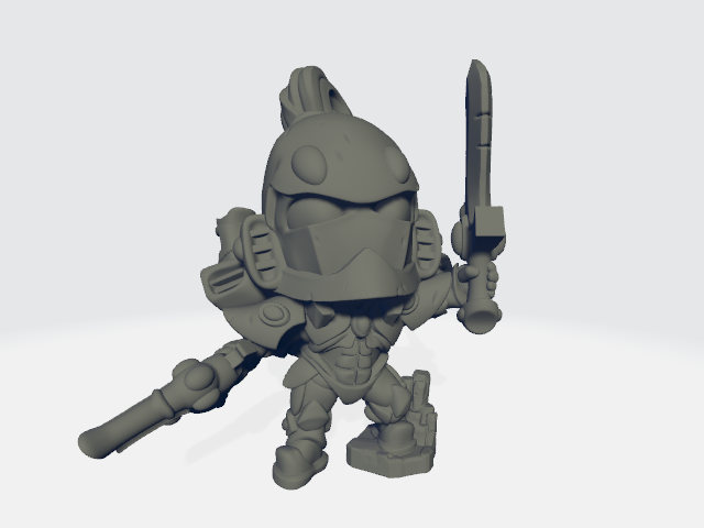 Grimdark Cuteness - Almond Head Ranger #1