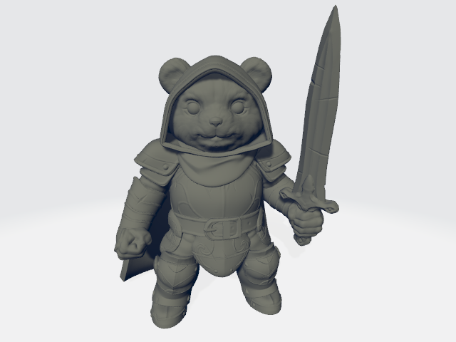 Seahorse 3D - Bear Knight