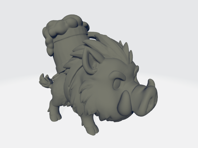 Big Head Chibi - Beer Boar