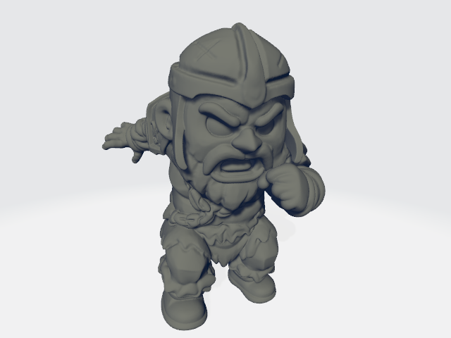 Big Head Chibi - Viking Berserker #2