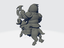Load image into Gallery viewer, Big Head Chibi - Goat Rider Warrior
