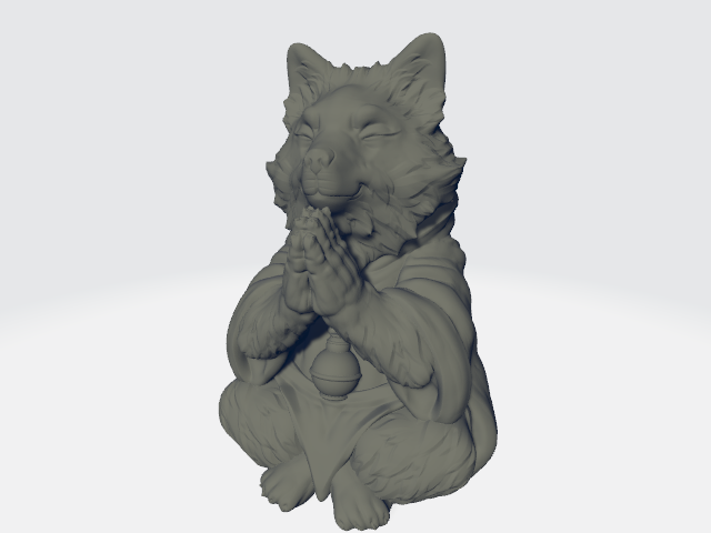 Seahorse 3D - Dog Monk