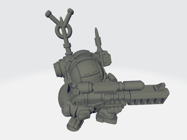 Grimdark Cuteness - Space Dwarf Sniper