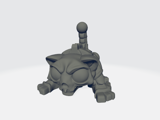 Grimdark Cuteness - Kitten Krawler / Robot Necro Kat