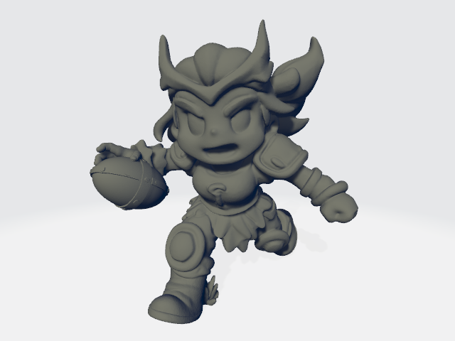 Big Head Chibi - Viking Valkyrie Runner #2