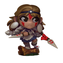 Load image into Gallery viewer, Capsule Chibi - San - Princess Mononoke
