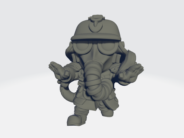 Grimdark Cuteness - Shovel Flamer #1