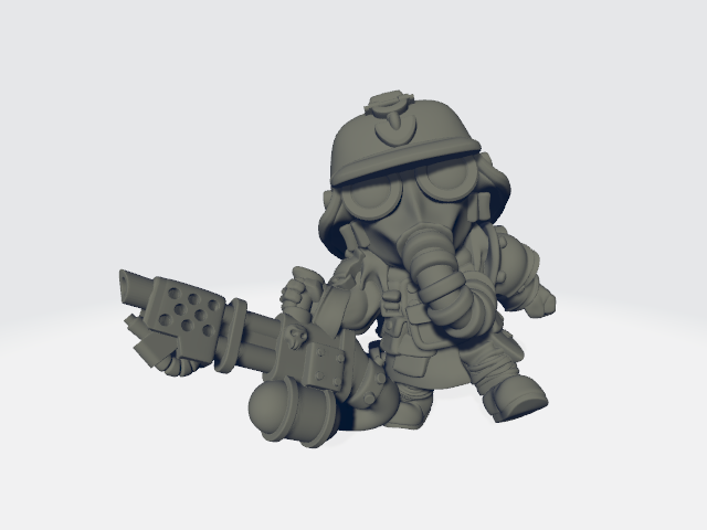 Grimdark Cuteness - Shovel Flamer #2