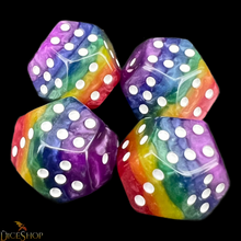 Load image into Gallery viewer, TDSO DodecaD6 - Pipped 12 Sided D6 (Set of 4)
