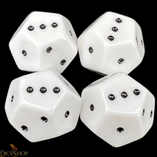 Load image into Gallery viewer, TDSO DodecaD3 - Pipped 12 Sided Spot D3 Dice (Set of 4)
