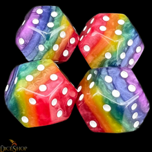 Load image into Gallery viewer, TDSO DodecaD4 - Pipped 12 Sided D4 Dice (Set of 4)
